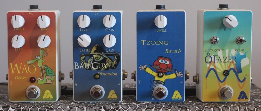 Pédales-effet-overdrive-distorsion-modulation-clones-pedalpcb-modifiés